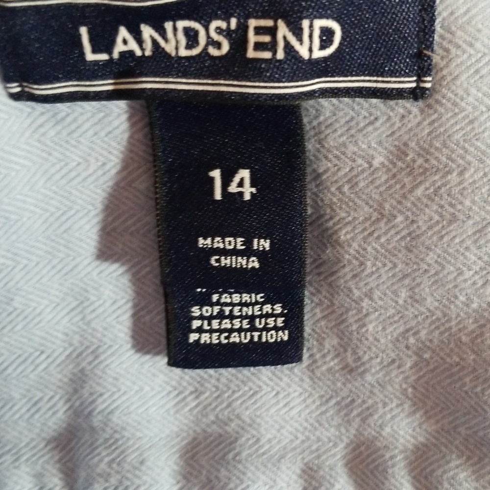 Lands' End button down flannel shirt - Picture 6 of 7